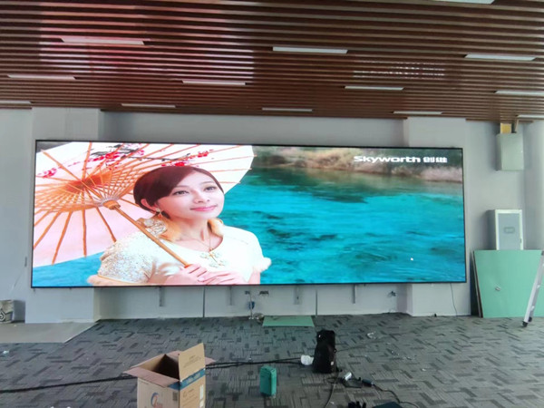 贵池P1.53led小间距屏安装案例